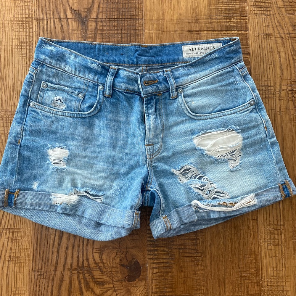 ALL SAINTS rip shorts 25